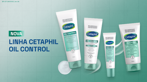 Linha de produtos para pele oleosa e com tendência à acne Cetaphil Oil Control.